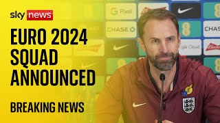 Gareth Southgate press conference  Englands Euro 2024 provisional squad announced [upl. by Chap503]