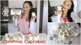 Easy amp Elegant Christmas Cupcakes ♡ Bake with Me [upl. by Emmy]