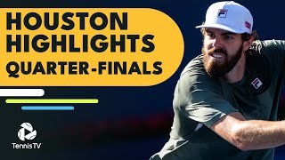 Opelka Meets Brouwer Fritz Isner amp Tiafoe In Action  Houston 2022 Highlights QuarterFinals [upl. by Dogs]