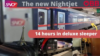 Nightjet Paris to Vienna  14 h in a double deluxe sleeper  ÖBB  SNCF night train NJ 468 NJ 469 [upl. by Forsta770]