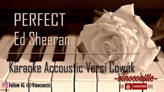 Ed Sheeran  Perfect Karaoke Akustik Versi Lower Keys [upl. by Laraine]