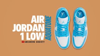 AQUATONE 2025 Air Jordan 1 Low  DETAILED LOOK  PRICE [upl. by Binah]