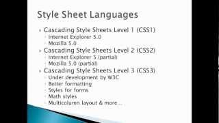 CSS Style Sheets and XML Documents [upl. by Aiza]