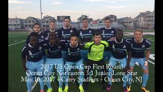 2017 US Open Cup Ocean City Noreasters vs Junior Lone Star May 10 2017 [upl. by Eelirem186]