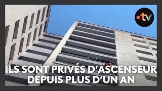 Un immeuble de 14 étages privé dascenseur depuis un an et demi [upl. by Enilrem]