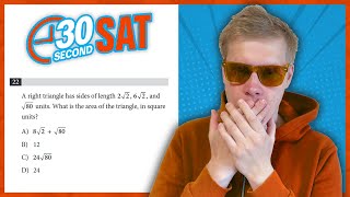 SAT  Test 4 Digital  Module 1  Problem 22  IN 30 SECONDS OR LESS [upl. by Aridatha]