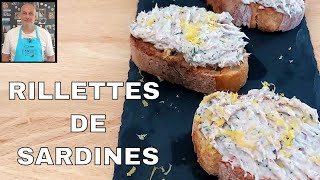 rillettes de sardines pour lapéro Recette facile et rapide [upl. by Nellir]