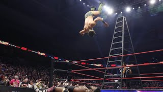 Sammy Guevara Swanton Bombs Will Hobbs off the Ladder through the TABLES [upl. by Aylward176]