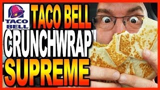 Taco Bell  Crunchwrap Supreme Taste Test [upl. by Alehtse]