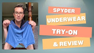 4K Trying on Spyder Boxer Briefs Comfort Fit amp Style Review [upl. by Eirrod]