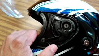 Cómo quitar mica de un casco de moto [upl. by Maya]