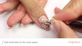 Simple White Snowflake Nail Art by Hannah Rox It [upl. by Cleary]