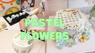 Pretty Pastel Flowers Cake Design  Flower Cake Decorating Ideas  Flowers Cake Tutorials Video 04 [upl. by Artemisia]