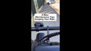 EBike Maintenance Tips Keeping Your Ride Smooth [upl. by Drahsir]