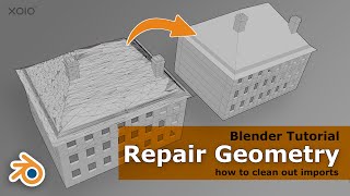 Repair Geometry and Import Meshes OBJ FBX   Blender Tutorial [upl. by Hentrich]