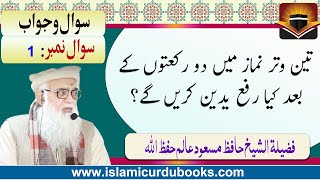 Teen vitar namaz mein do rakaato ke baad kya rafa Yadin karen ge by Sheikh Hafiz Masood Alam [upl. by Conney762]