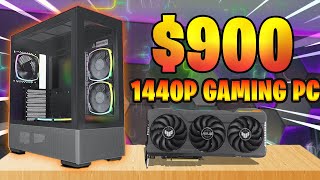 Best 900 1440p Gaming PC Build March 2024  Ryzen 5 7500F  RX 7700 XT [upl. by Waxman]