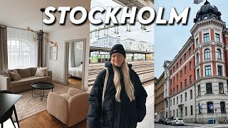 Moving to Stockholm Sweden 🇸🇪 my first impressions apartment tour amp exploring the city [upl. by Yniatirb]