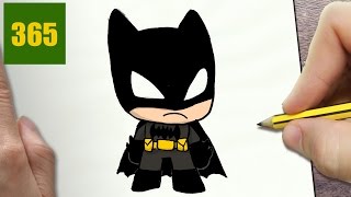 COME DISEGNARE BATMAN kawaii passo dopo passo  Disegni kawaii facile [upl. by Prue]