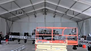 Behind the Scenes Concert Venue Setup Timelapse Video [upl. by Rodman]