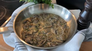 Recette de Sauce Aux Champignons Onctueuse  Creamy Mushroom Sauce  How to make Recipe [upl. by Massab784]