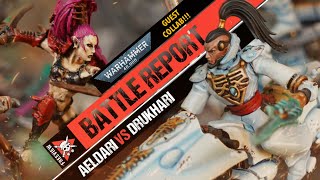 Aeldari vs Drukhari  Warhammer 40K Battle Report with Skaredcast [upl. by Sternberg]