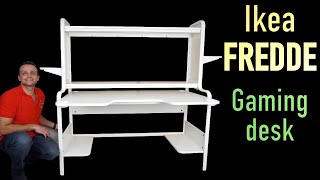 Ikea FREDDE Gaming desk Assembly Instructions [upl. by Okkin]