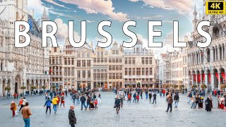 BRUSSELS Belgium 🇧🇪  HEART OF EUROPE 4K Walking Tour [upl. by Eblehs]