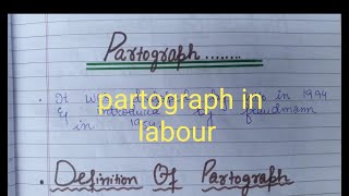 Partograph in labour  Nursingparamedicalnotes [upl. by Irrol]