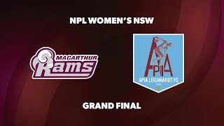 NPL NSW GRAND FINAL  Macarthur Rams Womens FC v APIA Leichhardt FC [upl. by Aihsak]