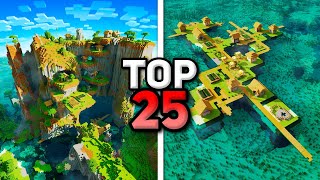 TOP 25 BEST NEW VILLAGE SEEDS For MINECRAFT 121 Minecraft Bedrock Edition Seeds [upl. by Notwal818]