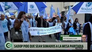 Sadop reclama al Gobierno una audiencia y participar de la mesa de paritarias docente [upl. by Inaluahek]