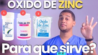 OXIDO DE ZINC PARA QUE SIRVE  3 COSAS [upl. by Bullion]