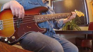 Lawyers in Love Jackson Browne Bass cover [upl. by Ahtoelc]