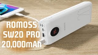 Romoss SW20 Pro 20000mAh Power Bank Power Delivery and Quick Charge 30 in One [upl. by Ettenad]