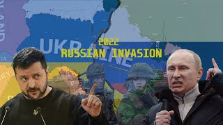 RussoUkrainian War2022Russian invasion of UkraineHoi4 Timelapse [upl. by Zebada]