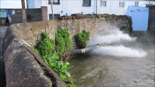 GOING DOWN TO WATCHET HARBOUR TO SEE THE GEYSERS WORKING [upl. by Gherlein]