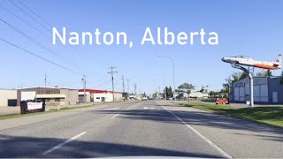 🇨🇦 Driving in CANADA  NANTON Alberta 4K drive [upl. by Eanal]