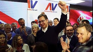 Serbian Premier Aleksandar Vucic elected president [upl. by Llezniuq726]