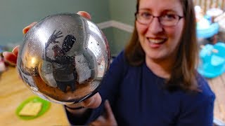 Mirror polishing aluminum foil ball attempt 2  Japanese foil ball polishing challenge [upl. by Grochow]