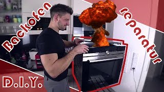 Backofen reparieren │ 6 Monate aus der Garantie │ Fehler Tür schließen │ Microschalter defekt [upl. by Aryamoy791]