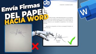 DOCUMENTOS CON FIRMA DIGITAL  Cómo Insertar una Firma digital EN WORD sin FONDO [upl. by Delamare]