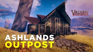 Valheim  Ashlands Outpost  Timelapse Build [upl. by Osber305]