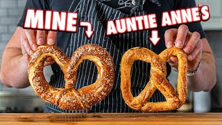 Making Auntie Annes Pretzels At Home  But Better [upl. by Elery]