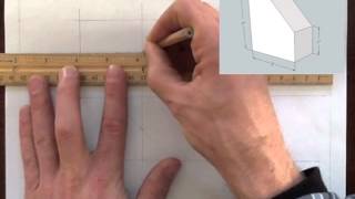 Isometric Projection in Engineering Drawing  isometric projection 3D from orthographic view [upl. by Nauqed802]