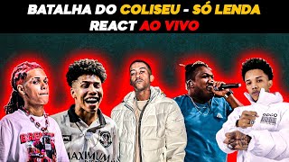 BATALHA DO COLISEU  EDIÇÃO ÉPICA  REACT AO VIVO [upl. by Hammerskjold]