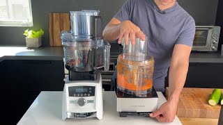 SidebySide Comparison of the Vitamix Food Processor vs Cuisinart 14Cup Food Processor [upl. by Attenoj]