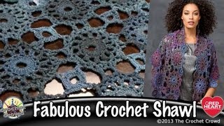 Circular Motif Shawl Crochet Tutorial [upl. by Iadrahc]