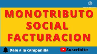 🚀COmo HACER FACTUra ONLINE  MONOTRIBUTO SOCIAL  Parte IV  noticiasanses ‼️‼️ [upl. by Znerol784]