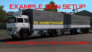 ETS2 139 TUTORIAL EXAMPLE SKIN SETUP MAGIRUS DEUTZ BDF [upl. by Sara]